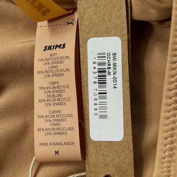 SKIMS Swim One Shoulder Monokini Ochre Womens Medium - Picture 10 of 13